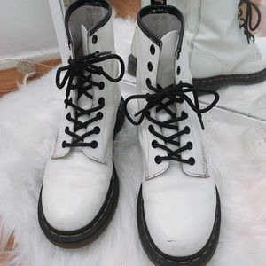 White Dr. Martens size 8